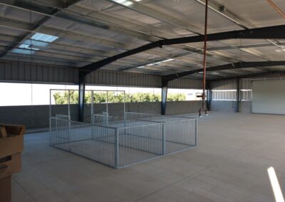 Hamilton City Unified School District Ag Barn Metal Building Interior