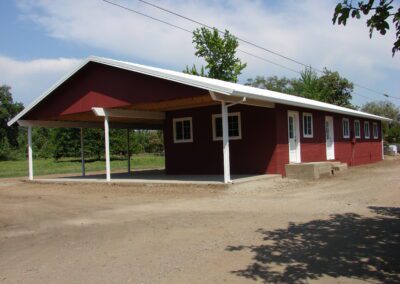 Red Metal Barn Remodel Corning CA
