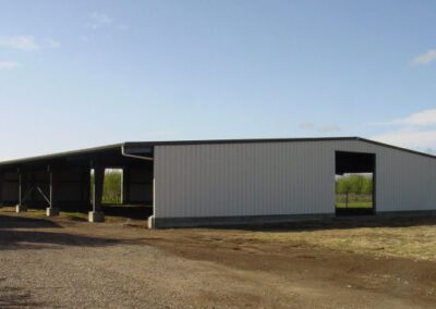 Paiva Hulling & shelling Farms Metal Building Arena in Chico CA