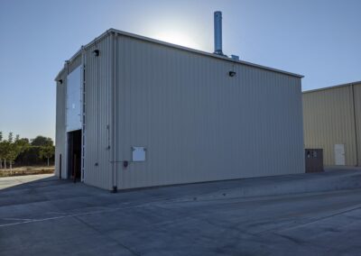 Metal Building with Extra Large Roll up door