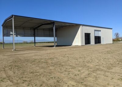 Metal Building with Roof Only Extension Warehous