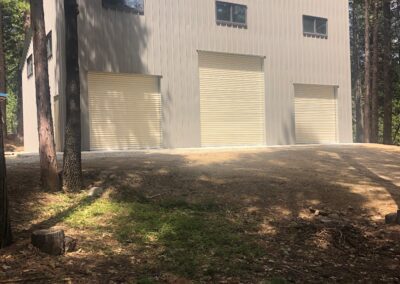 Tan and Green 33x50x16 Is Shop Building Tan Roll Up Doors High Windows